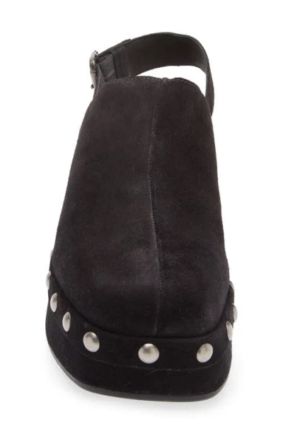 Chocolat Blu Harley Slingback Platform Clog In Black