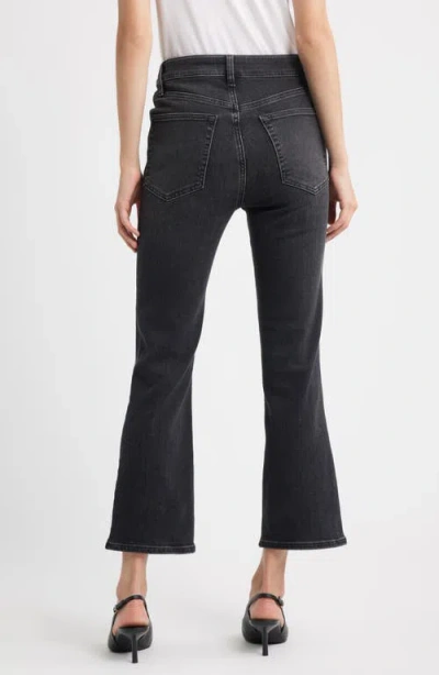 Frame The Reboot Crop High Rise Ankle Jeans In Starship In Black