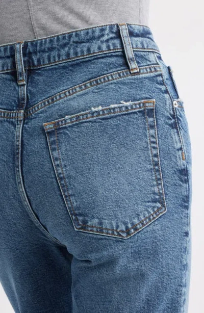 Frame The Arrow High Waist Relaxed Bootcut Jeans In Blue
