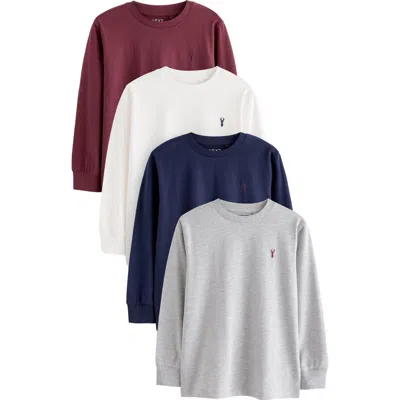 Next Kids' Assorted 4-pack Long Sleeve T-shirts In Multi