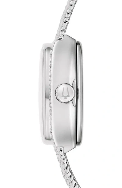 Bulova Classic Goddess Of Time Watch, 21.5mm X 17mmm In Silver