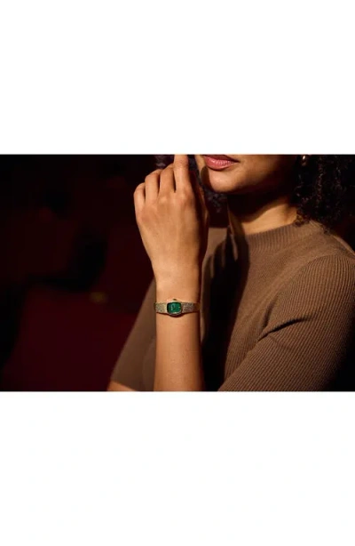 Bulova Goddess Of Time Womens Gold Tone Stainless Steel Bracelet Watch 97l184 In Gold