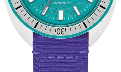 Bulova Men's Snorkel Teal Dial Watch In Green