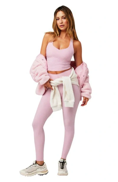 Fabletics Heatherflex Anywhere Built-in Bra Tank In Pink