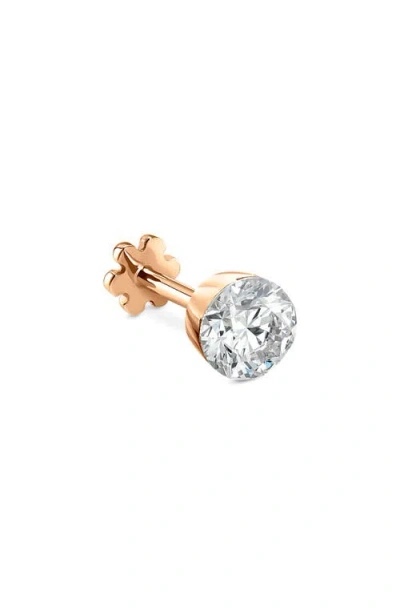 Maria Tash Single Invisible Set Diamond Stud Earring In Gold