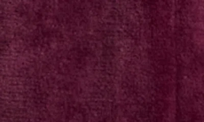 Natori Long Plush Robe In Burgundy