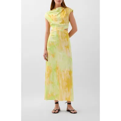 Scalpers Lemon Lime Dress In Green
