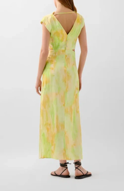 Scalpers Lemon Lime Dress In Green