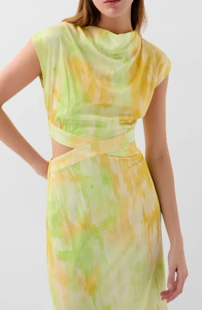 Scalpers Lemon Lime Dress In Green