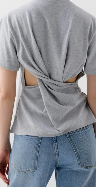 Scalpers Back Knot Tee In Gray