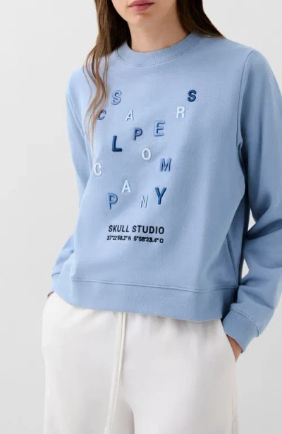 Scalpers Multiletter Sweater In Blue