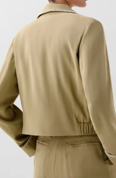 Scalpers Safari Stitching Jacket In Brown