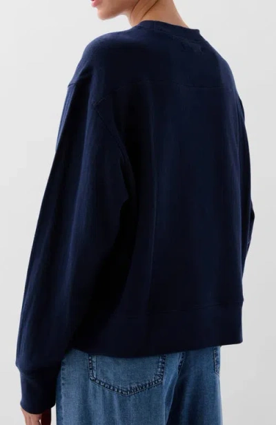 Scalpers Waffle Patch Sweater In Blue