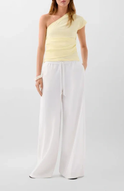 Scalpers Asy Drapped Tee In Yellow