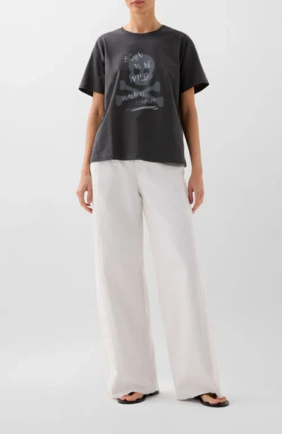 Scalpers Blurry Skull Tee In Black