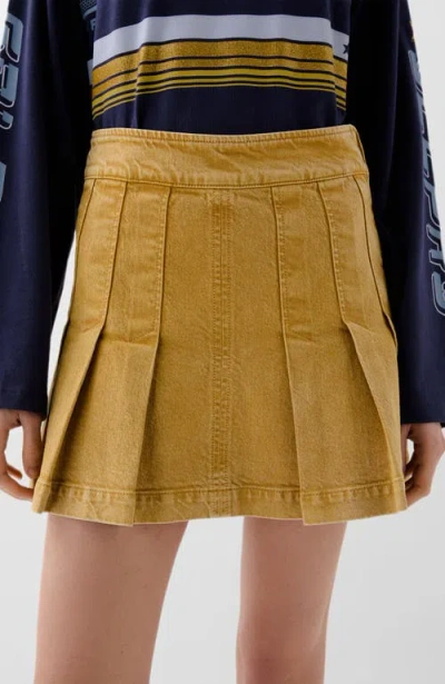 Scalpers Washed Mini Denim Skirt In Multi
