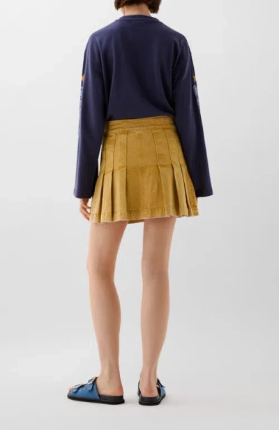 Scalpers Washed Mini Denim Skirt In Multi