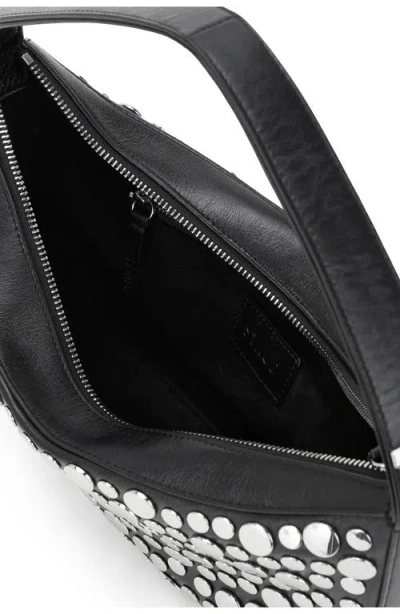 Staud Nappa Leather Shoulder Bag Rivets Design