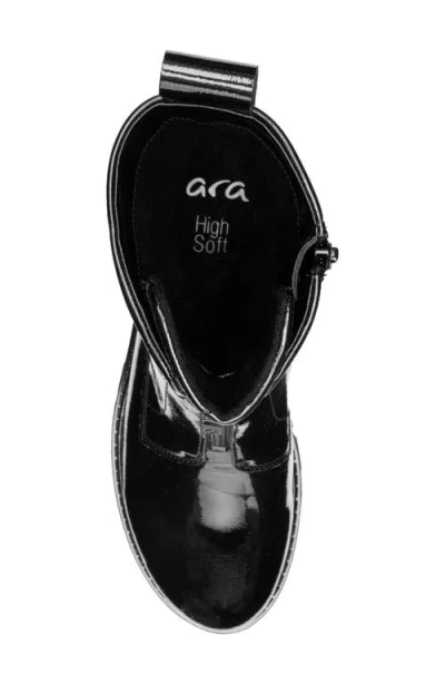 Ara Deon Leather Bootie In Black