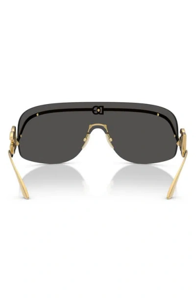 Dolce & Gabbana Logo-plaque Shield Sunglasses In Neutral