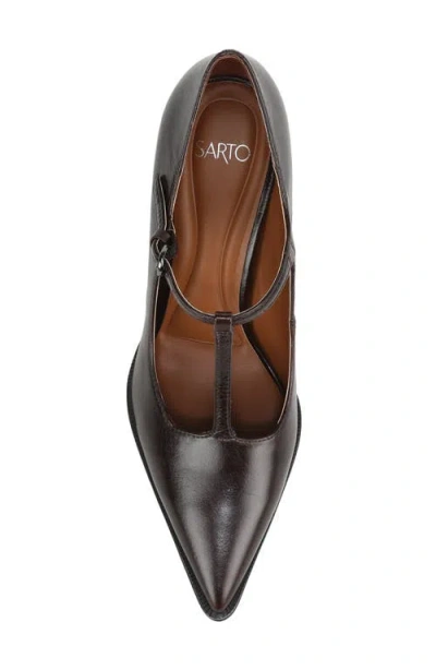Sarto By Franco Sarto Atley T-strap Pointed Toe Pump In Black