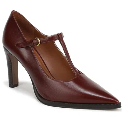 Sarto By Franco Sarto Atley T-strap Pointed Toe Pump In Red