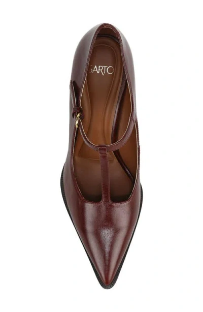 Sarto By Franco Sarto Atley T-strap Pointed Toe Pump In Red