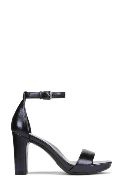 Naturalizer Joy Square Toe Ankle Strap Dress Sandals In Blue