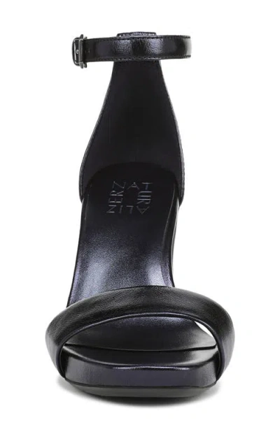 Naturalizer Joy Square Toe Ankle Strap Dress Sandals In Blue