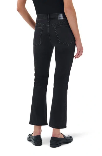 Rag & Bone Flexi Peyton Mid Rise Ankle Bootcut Jeans In Midnight In Blue