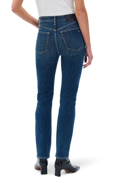 Rag & Bone Flexi Wren High Waist Slim Jeans In Blue