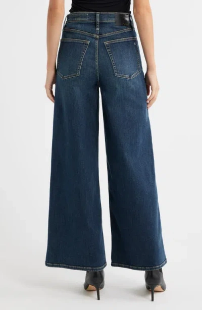 Rag & Bone Womens Ness Flexi Sofie Ankle Wide-leg Denim Jeans In Blue