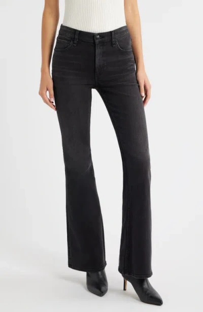 Rag & Bone Flexi Dahlia Full Length Flare Jeans Midnight In Black
