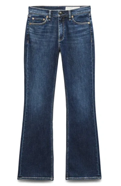 Rag & Bone Peyton Mid Rise Bootcut Jeans In Blue