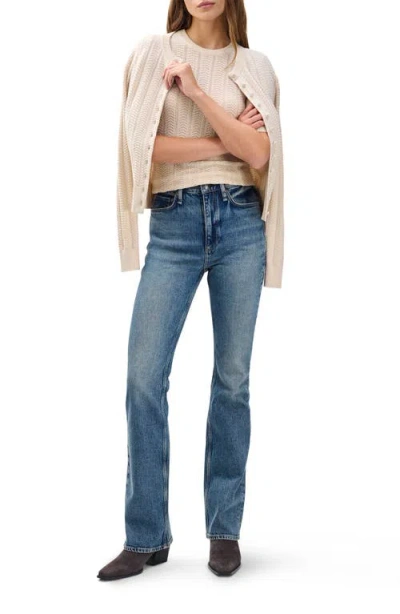 Rag & Bone Peyton Mid Rise Bootcut Jeans In Blue