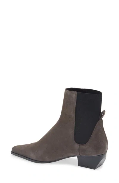 Mango Square Toe Bootie In Gray