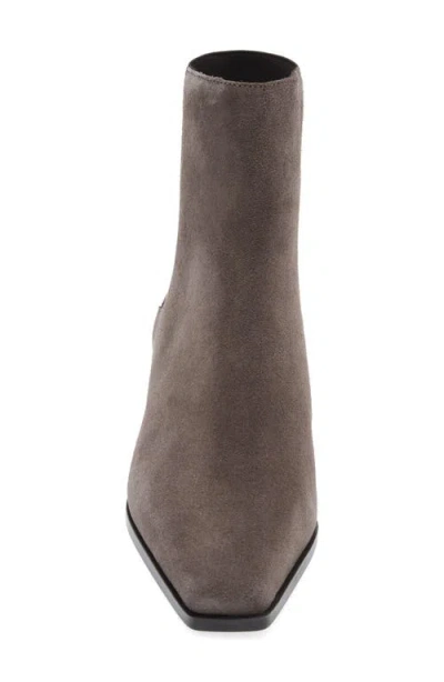Mango Square Toe Bootie In Gray