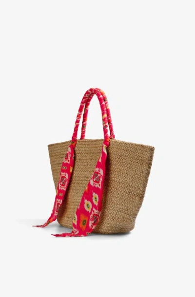 Scalpers Rafia Bag In Brown