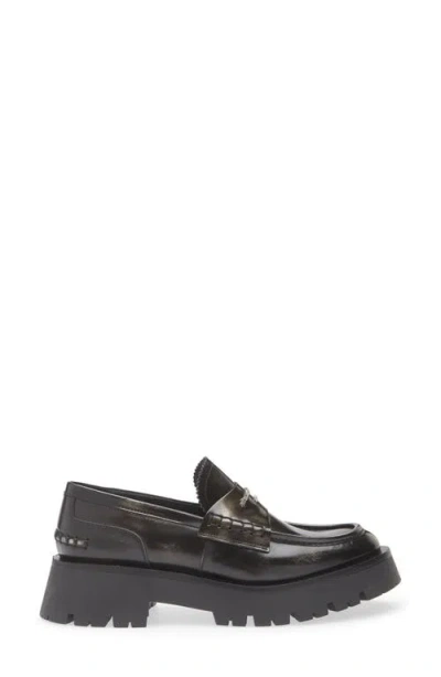 Alexander Wang Mocassini Carter In Pelle With Medium Tacco In Black