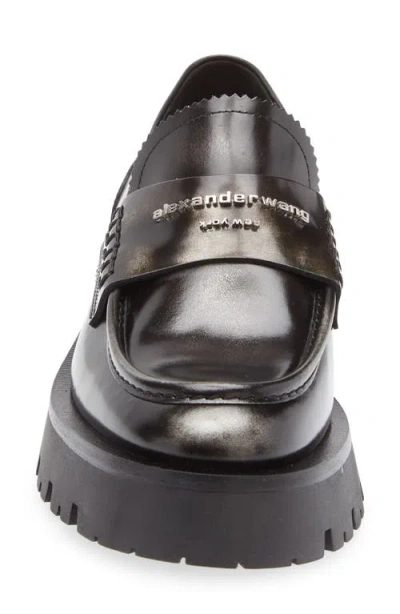 Alexander Wang Mocassini Carter In Pelle With Medium Tacco In Black