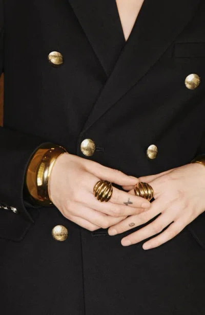 Mango Women's Double-breasted Blazer In Black