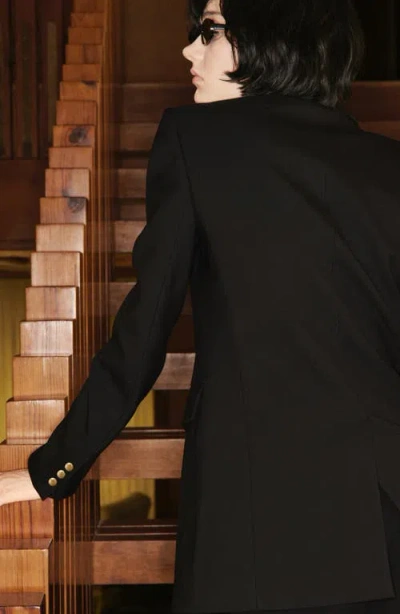 Mango Women's Double-breasted Blazer In Black