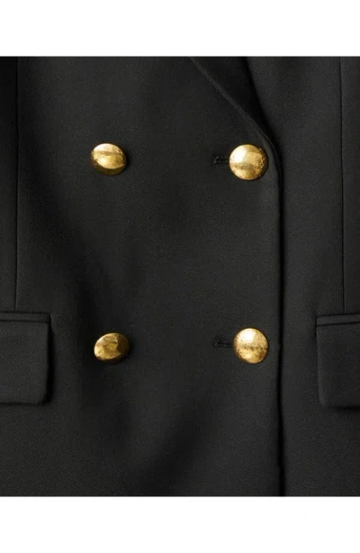 Mango Women's Double-breasted Blazer In Black