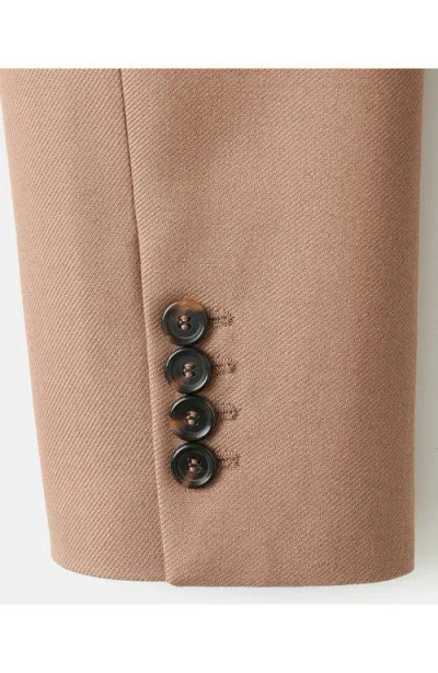 Mango Women's Pockets Wool Blend Suit Blazer In Brown