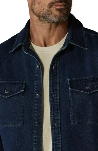 The Normal Brand Big Jake Cotton Blend Button-up Shirt Jacket In Blue