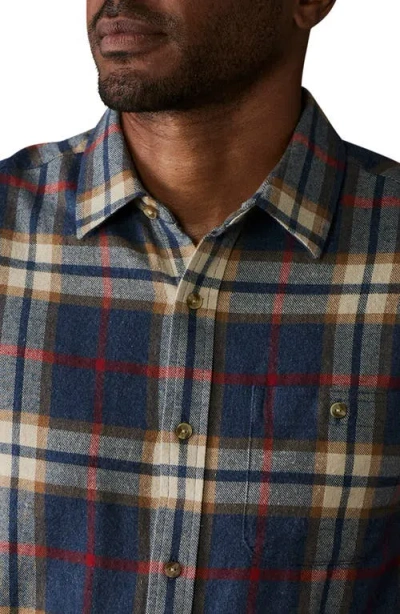 The Normal Brand Hudson Flannel Button-up Shirt In Blue