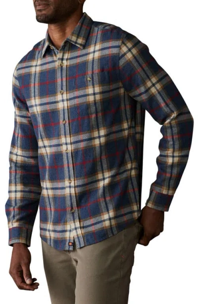 The Normal Brand Hudson Flannel Button-up Shirt In Blue