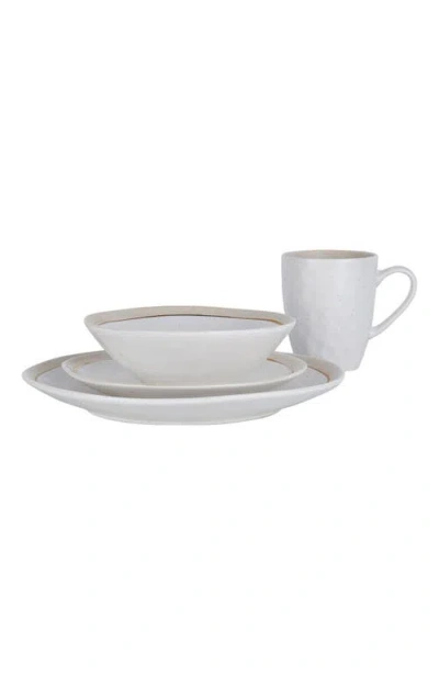 Stone Lain Clara 16 Pc. Dinnerware Set, Service For 4 In White