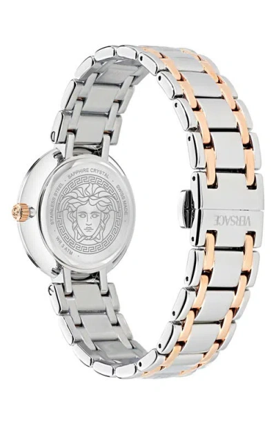 Versace Antlia Watch, 34mm In Metallic