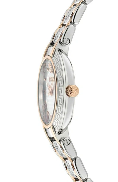 Versace Antlia Watch, 34mm In Metallic